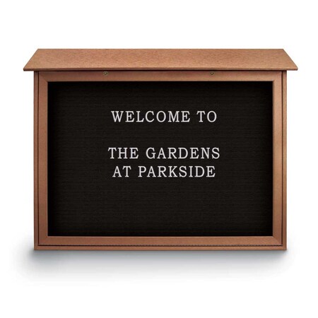 United Visual Products Indoor Enclosed Combo Board, 48"x36", White Frame/Black & Keylime UVCB4836W-BLACK-KEYLIME